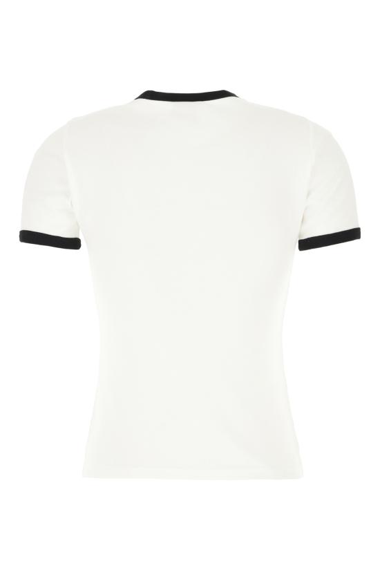 26SS 쿠레쥬 반팔 티셔츠 VESJTS017JS00700 0098 HERITAGE WHITE BLACK - COURREGES