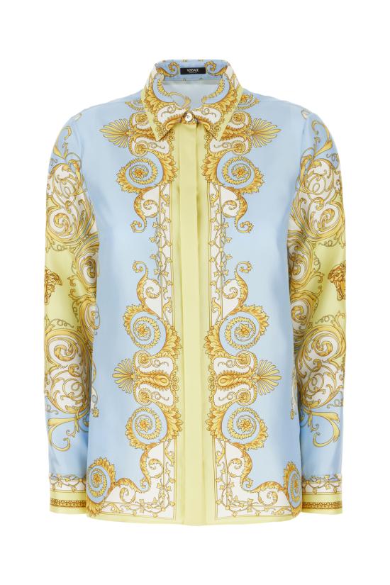 26SS 베르사체 셔츠 10013601A17165 5Y580 YELLOW BLUE