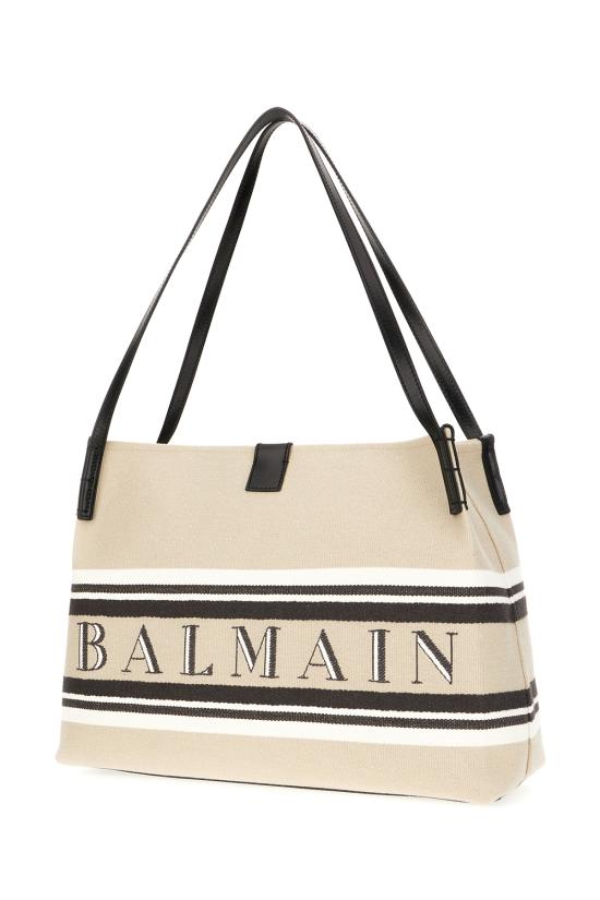 26SS 발망 숄더백 GN1FF034TJBR GXI NATUREL NOIR BLANC OPTIQUE - BALMAIN