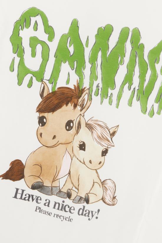 26SS 가니 후드 티셔츠 A105007711026 151 BRIGHT WHITE - GANNI