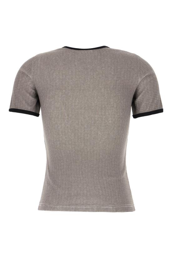 26SS 쿠레쥬 반팔 티셔츠 126JTS017JS02230 B217 HOUNDSTOOTH BLACK - COURREGES