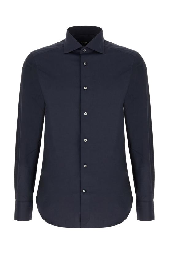 25FW 에르메네질도제냐 긴팔 셔츠 9MS0BA201343A2 201343A2 DARK BLUE