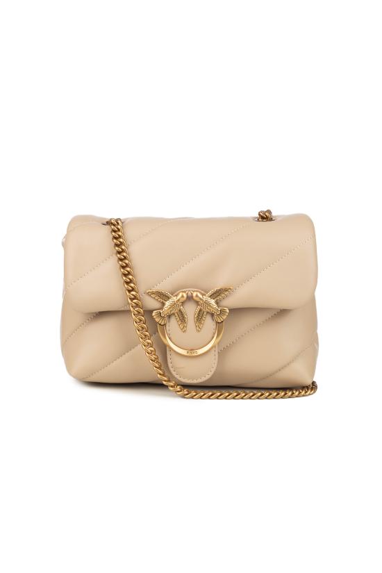 26SS 핑코 숄더백 100039A0F2 C50Q BEIGE GRIGIO GOLD