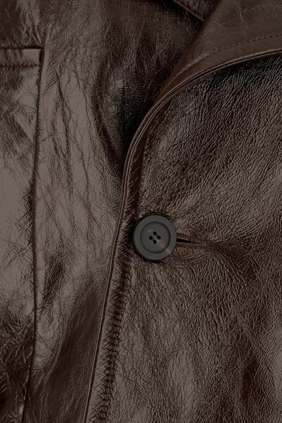 25FW 구찌 샤이니 레더 바이커 재킷 847580XNBAX 2073 DARK GIANDUIA - GUCCI