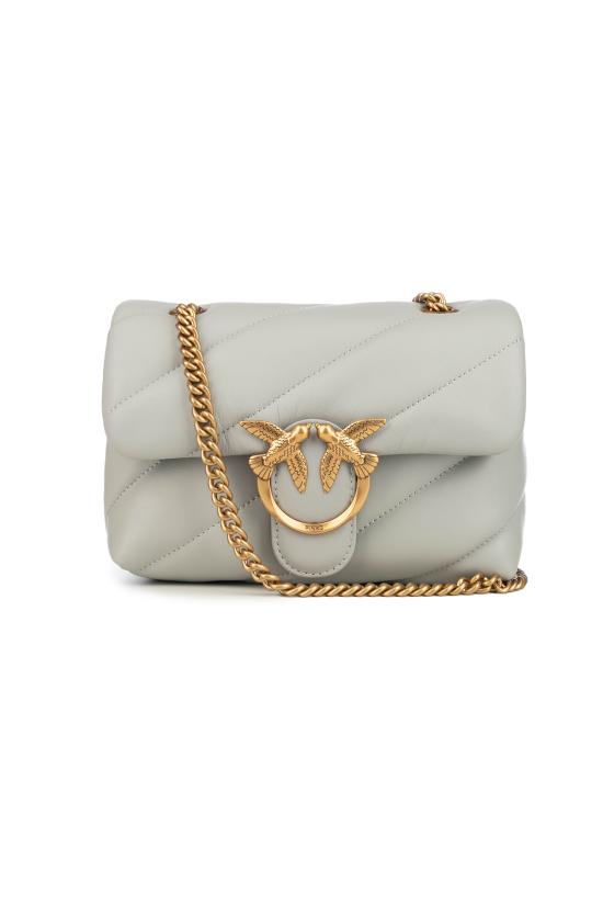 26SS 핑코 숄더백 100039A0F2 K32Q GRIGIO GOLD