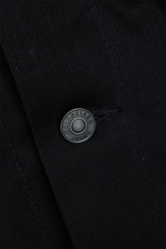 25FW 발렌시아가 버튼 데님 자켓 849898TTWA4 1000 BLACK - BALENCIAGA