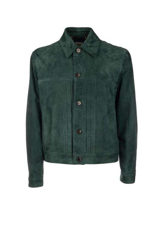 26SS 폴 스미스 가죽 자켓 M1R871ZV00040 36B EMERALD GREEN