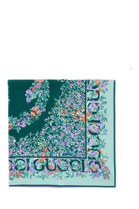 26SS 구찌 프린티드 실크 트윌 까레 8234863G001 5872 FLORA