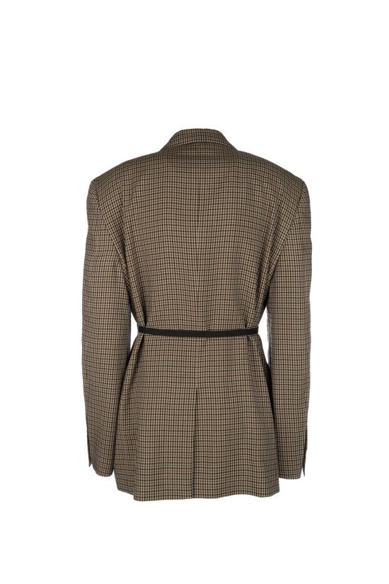 26SS 발렌시아가 랩 테일러드 재킷 857365TTO38 2866 KHAKI BROWN - BALENCIAGA