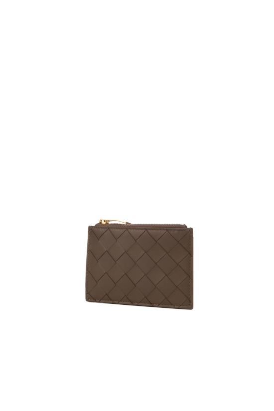 26SS 보테가베네타 인트레치아토 지퍼 카드 케이스 806032VCPP3 2355 TAUPE - BOTTEGA VENETA