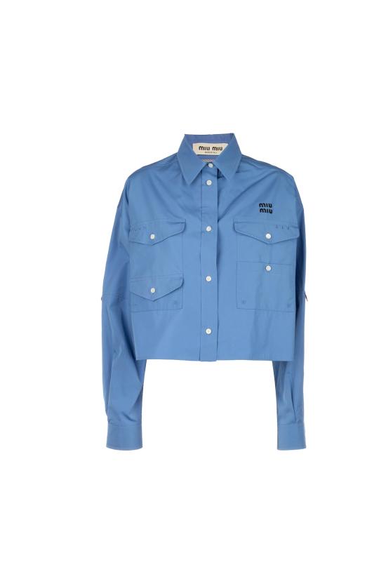 26SS 미우미우 셔츠 MK202510RG F0237 PERVINCA