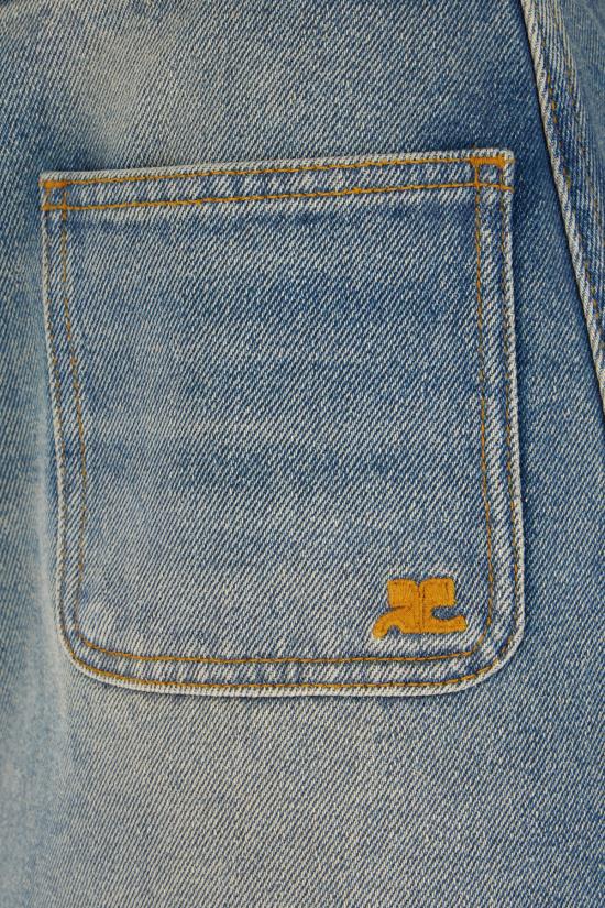 26SS 쿠레쥬 데님 스커트 126DJU342DE00580 7055 DENIM BLEU DELAVE - COURREGES