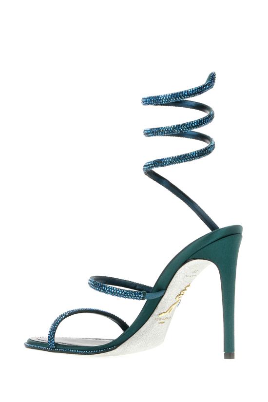 26SS 르네 카오빌라 샌들 C12538105 R001Y355 GREEN BLUE - RENE CAOVILLA