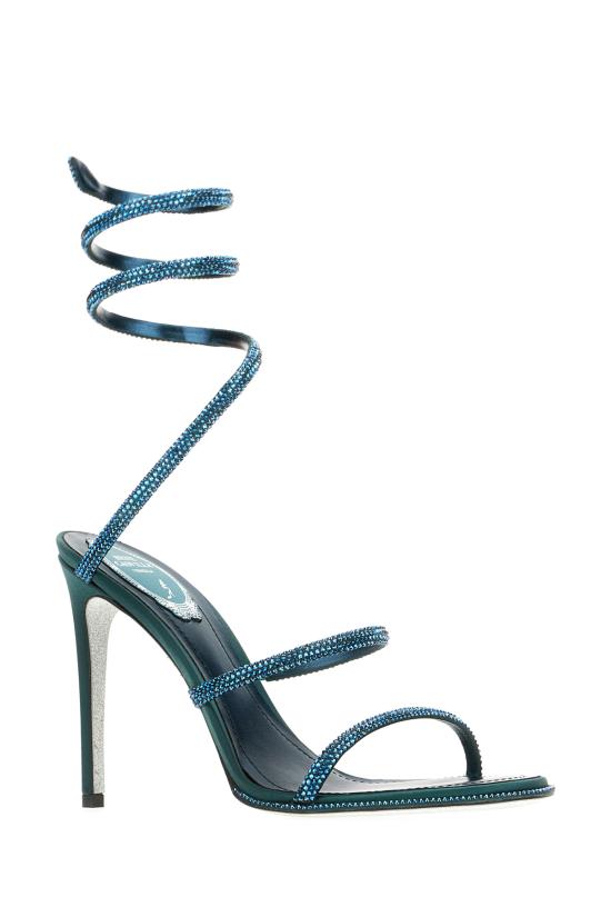 26SS 르네 카오빌라 샌들 C12538105 R001Y355 GREEN BLUE - RENE CAOVILLA