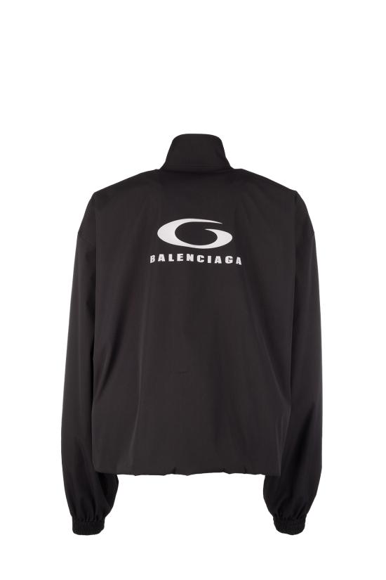 26SS 발렌시아가 후드 티셔츠 857691TRO31 1055 WASHED BLACK - BALENCIAGA