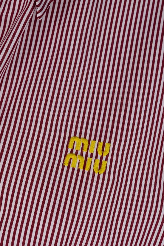 26SS 미우미우 셔츠 MK162619EA F03DU BIANCO ROSSO - MIU MIU