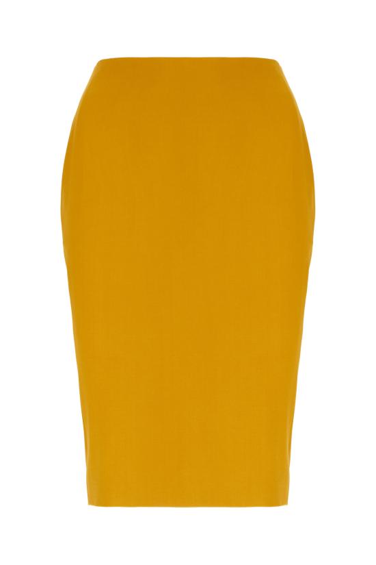 25FW 생로랑 미디 스커트 852654Y5J19 7746 OCRE