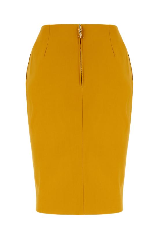 25FW 생로랑 미디 스커트 852654Y5J19 7746 OCRE - SAINT LAURENT