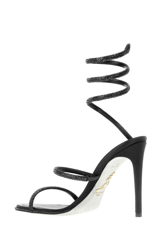26SS 르네 카오빌라 샌들 C12538105 R001V050 BLACK STRASS - RENE CAOVILLA