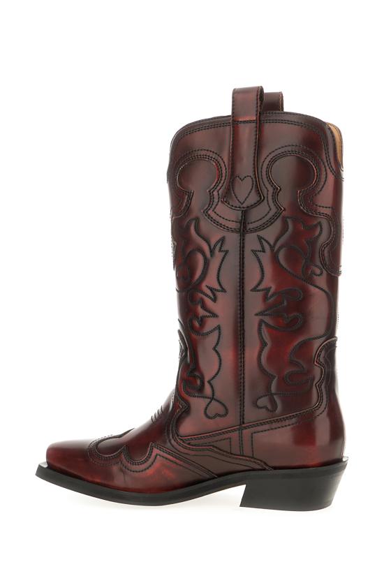 26SS 가니 부츠 S31674911 070 BLACK DARK BURGUNDY - GANNI