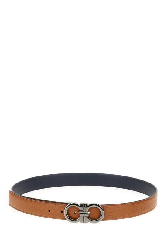 26SS 살바토레 페라가모 가죽 벨트 791058 001 NATURALE RTS