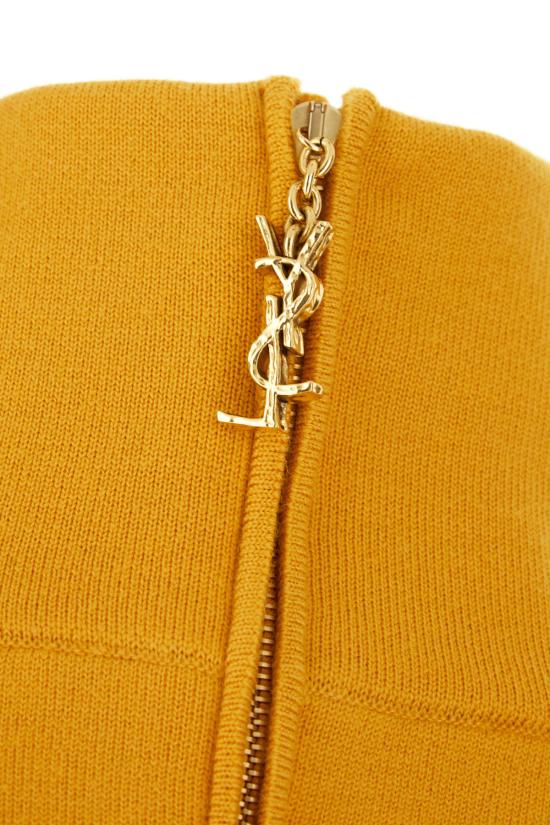 25FW 생로랑 숏 원피스 848055Y77GH 7629 CURCUMA - SAINT LAURENT