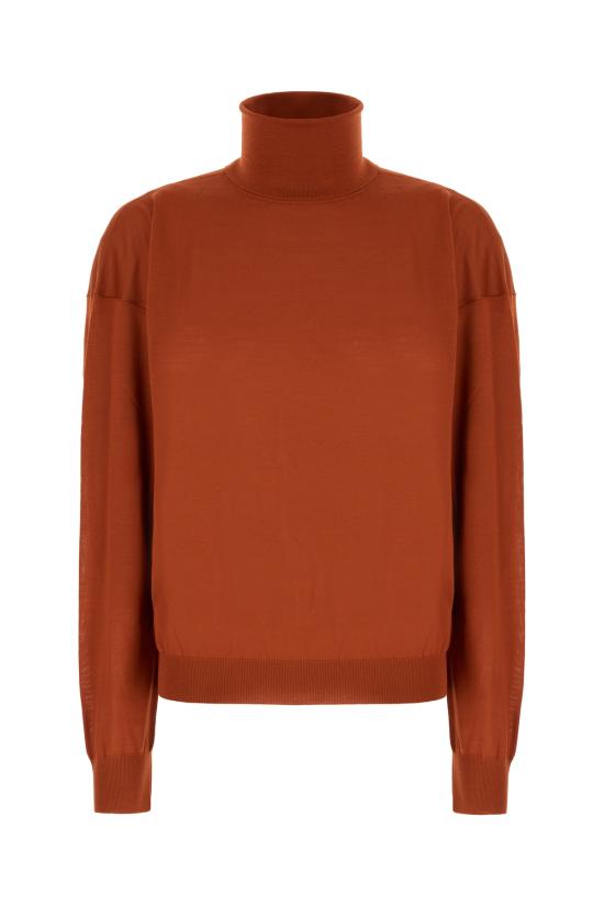 25FW 생로랑 울 터틀넥 스웨터 850331Y76GM 6160 BRIQUE