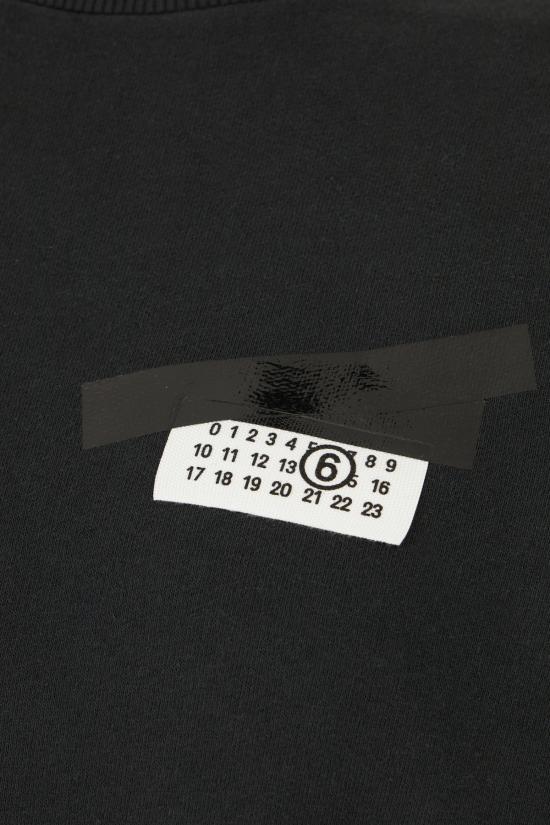 25FW MM6 메종마르지엘라 후드 티셔츠 S62GU0143M25024 899 WASHED BLACK - MM6 MAISON MARGIELA