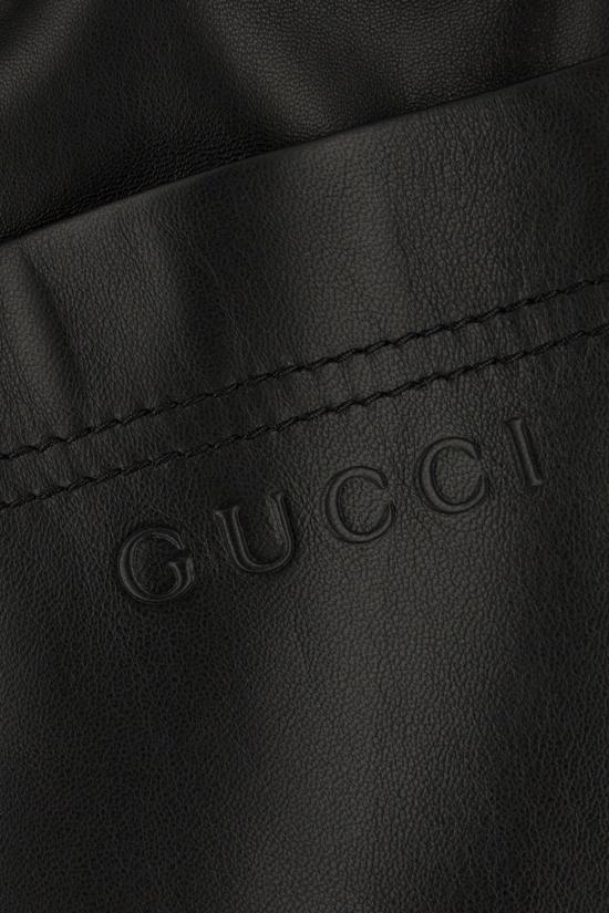 25FW 구찌 레더 버뮤다 832983XNA7N 1000 Nero - GUCCI