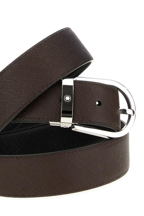 26SS 몽블랑 가죽 벨트 222139 BLACKEBONY BLACK EBONY - MONTBLANC