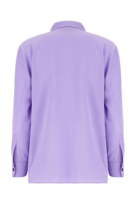 25FW 구찌 실크 크레이프 드 씬 셔츠 853004Z7AXX 5007 Viola - GUCCI