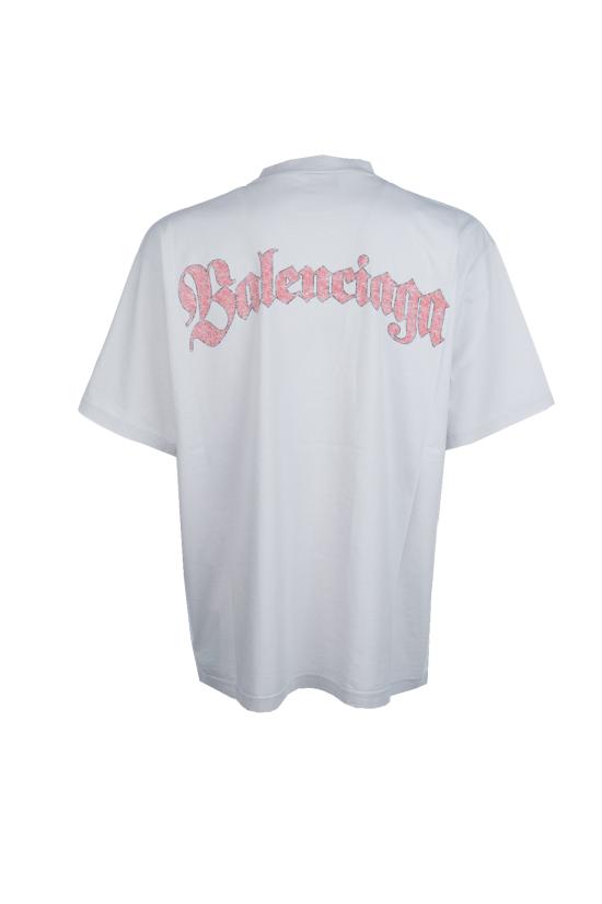 25FW 발렌시아가 반팔 티셔츠 764235TTVH4 9012 DIRTY WHITE - BALENCIAGA