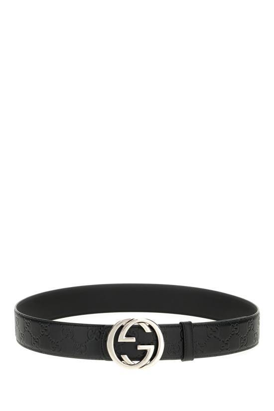 26SS 구찌 가죽 벨트 849862AAFDV 1000 Nero