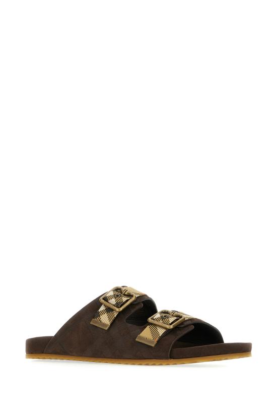 26SS 버버리 더블 버클 체크 샌들 8118887 C1170 SNUG - BURBERRY