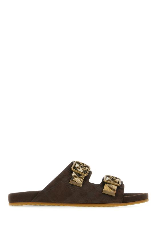 26SS 버버리 더블 버클 체크 샌들 8118887 C1170 SNUG