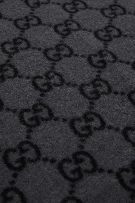 26SS 구찌 GG 캐시미어 스카프 8123174GABX 1260 NERO GRIGIO - GUCCI