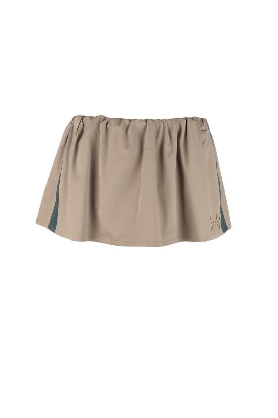 26SS 미우미우 숏 스커트 MG263819CT F0D3K KAKI VERDE