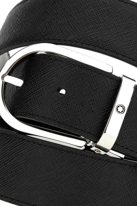 25FW 몽블랑 가죽 벨트 198448 BLACKSAFFIANO BLACK BLACK SAFFIANO - MONTBLANC