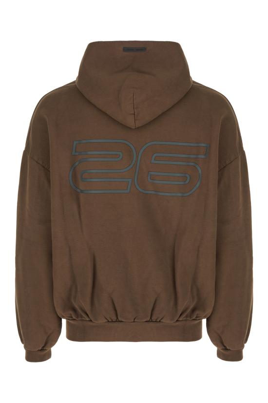 25FW 피어오브갓 후드 티셔츠 192HO256563F BROWN - FEAR OF GOD