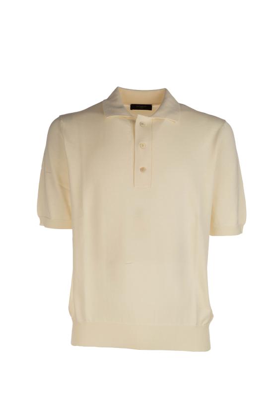 26SS 자노네 폴로 티셔츠 810332ZY318 Z3372 Bianco