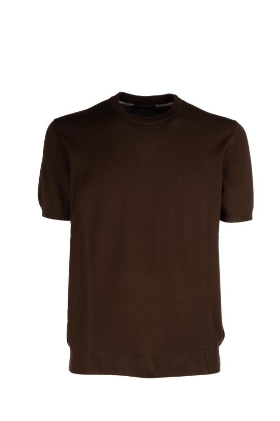 26SS 자노네 반팔 티셔츠 810294ZY318 Z4759 Marrone