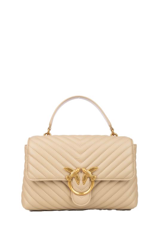 26SS 핑코 토트백 100043A0GK C50Q BEIGE GRIGIO FUMO