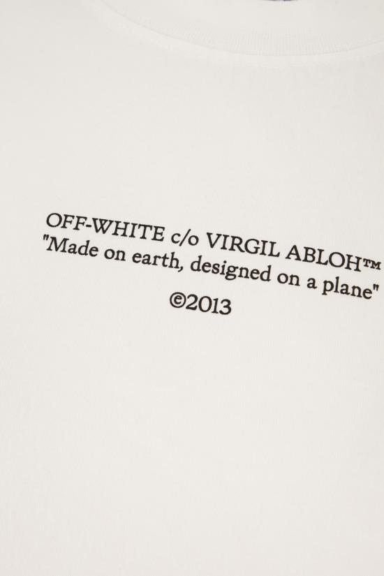 26SS 오프화이트 반팔 티셔츠 OWAA124S26JER006 0110 WHITE BLACK - OFF WHITE