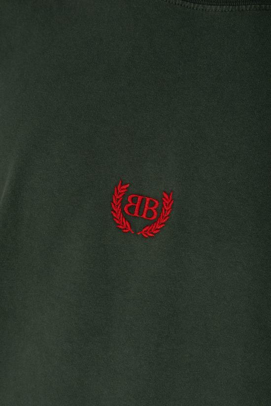 26SS 발렌시아가 반팔 티셔츠 764235TSVC9 3044 DARK GREEN RED - BALENCIAGA