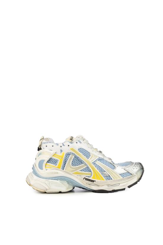 26SS 발렌시아가 러너 스니커즈 772767W3RMU 4790 BLU YELLOW WHITE
