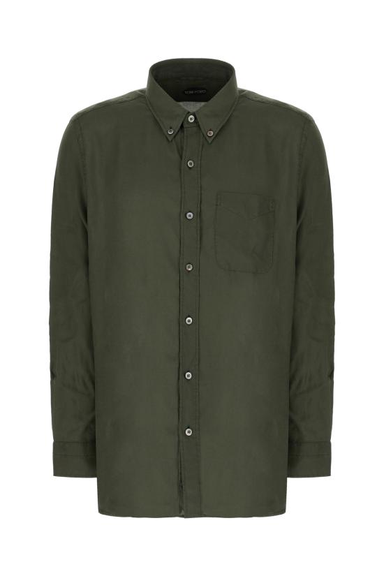 26SS 톰포드 긴팔 셔츠 HSO002FMT058 GAL MILITARY GREEN