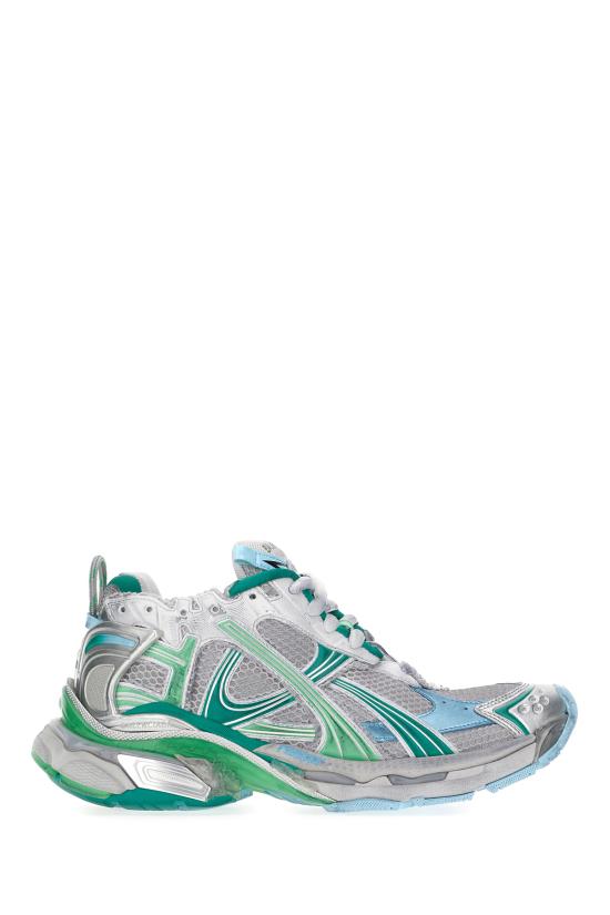 26SS 발렌시아가 러너 스니커즈 772774W3RMU 1340 GREY GREEN BLUE