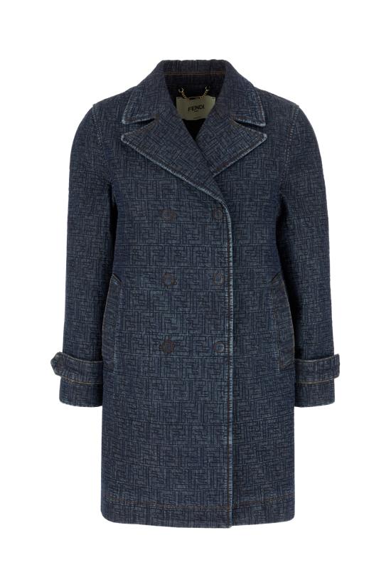 26SS 펜디 코트 FLF842AW82 F1UKI BLUEBERRY