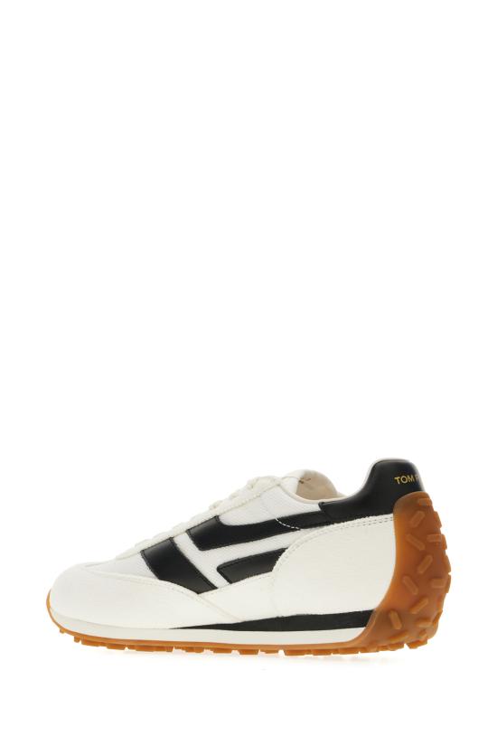 26SS 톰포드 스니커즈 J1511LCL456N WNM OPTICAL WHITE BLACK AMBER - TOMFORD