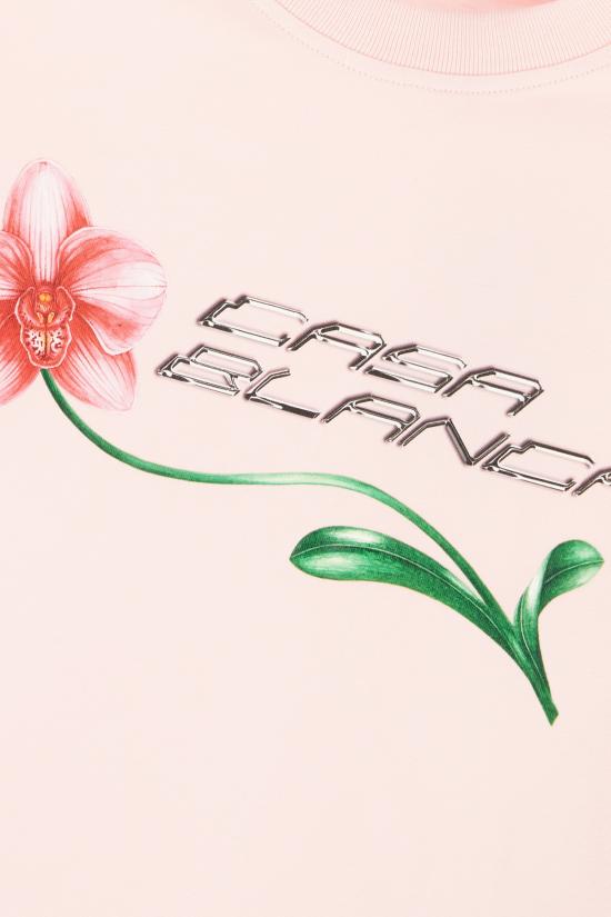 26SS 카사블랑카 반팔 티셔츠 WSP26JTS00901 PALE PINK - CASABLANCA